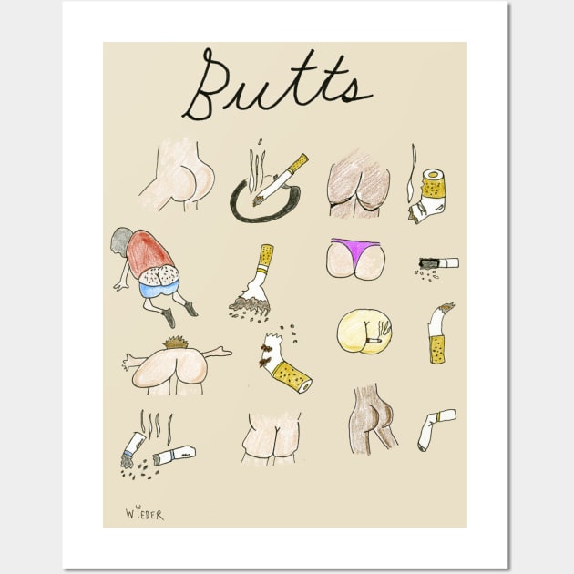 Butts Wall Art by AlanWieder